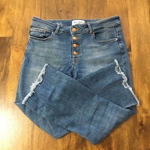 DL1961 Lara Instasculpt Cropped Flare, Raw Hem